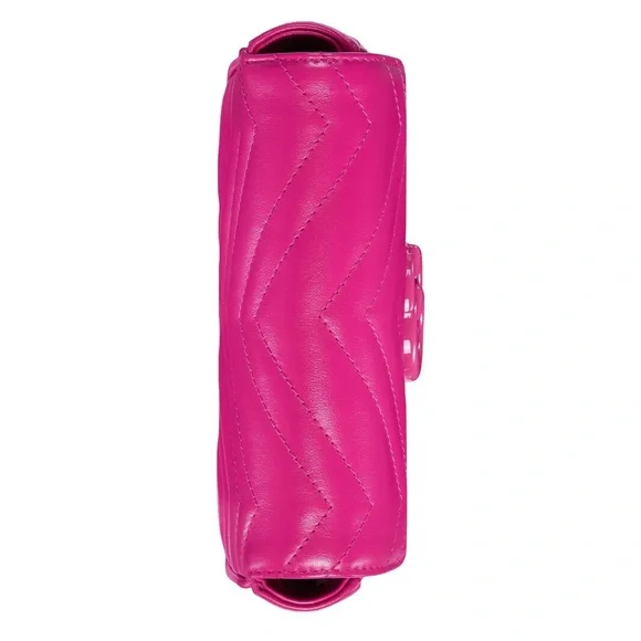 💖Limited edition!💖 GG MARMONT FUSHIA HOT PINK BELT BAG - size 95 - Picture 12 of 16